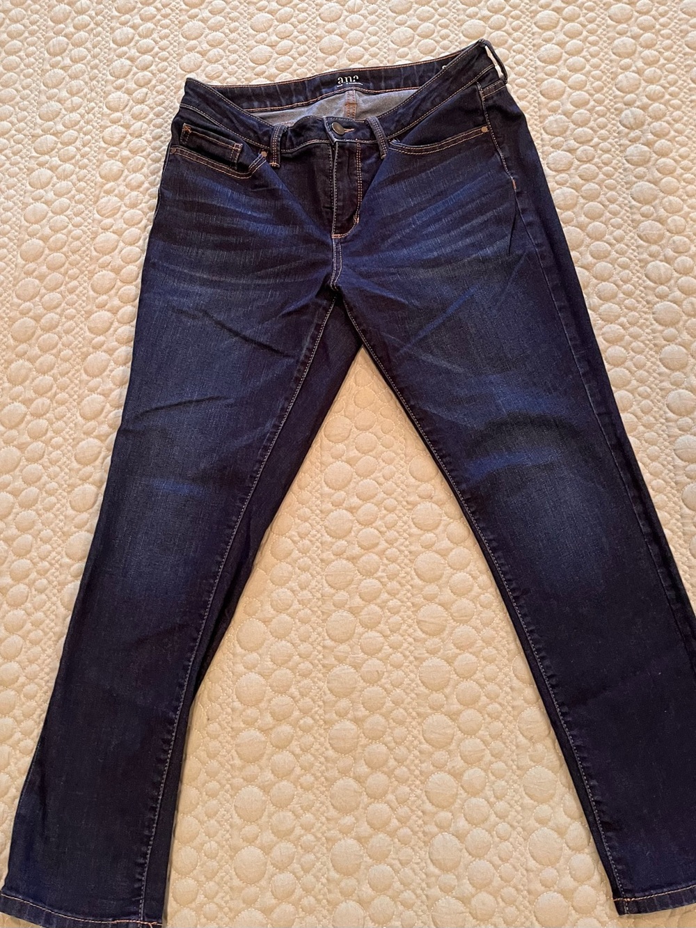 a.n.a Dark Indigo Stretch Skinny Jeans